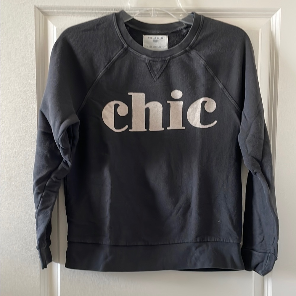 Anthropologie Sol Angeles Chic Graphic Sweatshirt